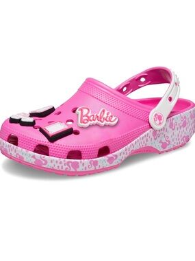 CROCS Barbie Platform Clogs Pink Jibbitz Charm Sandals Women’s Size 7 Y2K